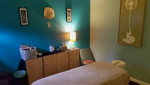 Massage room at Evergreen